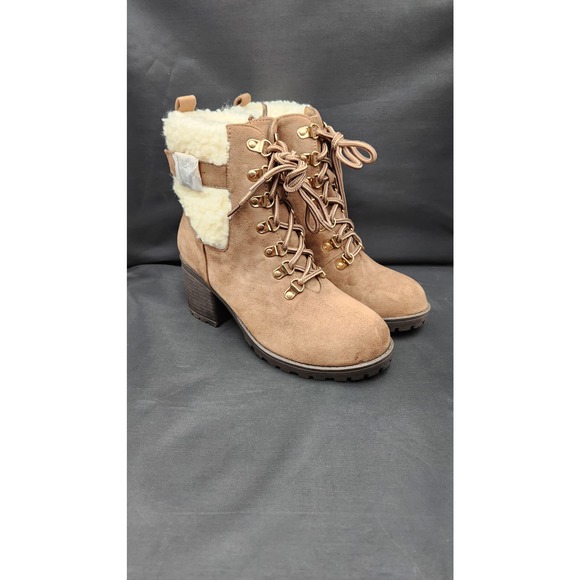 Top Moda Pluto faux fur boots, Size 7.5 - Picture 1 of 11